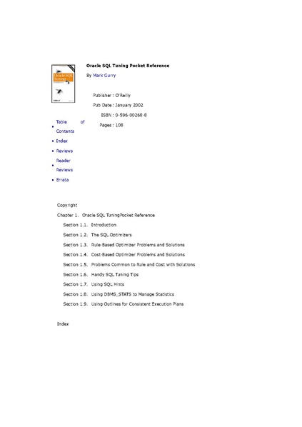 File:Oracle SQL Tuning Pocket Reference (1e 2002).pdf