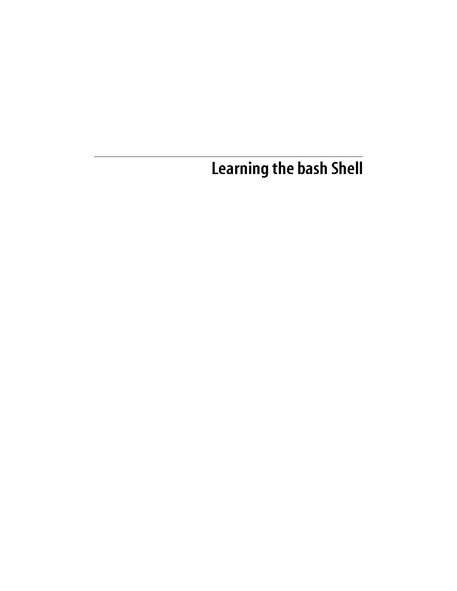 File:Learning the bash Shell (3rd Edition).pdf